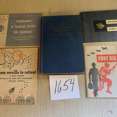 Vintage Military Books
