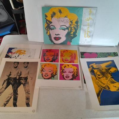 Andy Warhol Estate 1989 " Pop Art Portfolio " Collector's set of 5  Lithograph Prints
