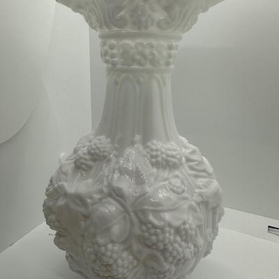 Two (2) Milk Glass Compote Candy Dish Bowls & (1) Vase