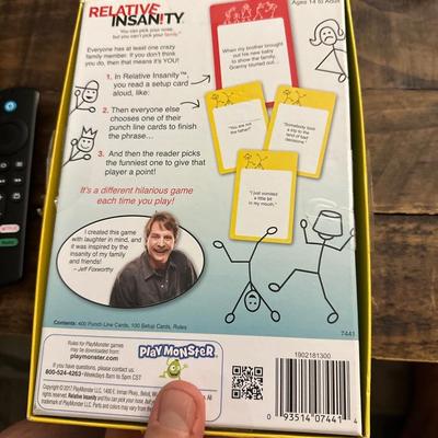 Relative Insanity! Fun Party Group Board Game By Jeff Fox Worthy