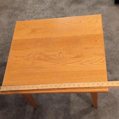 1 of 2 Oak End Tables