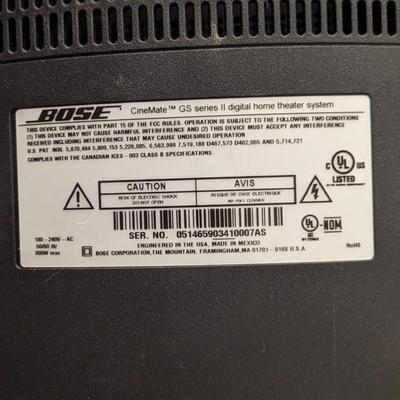 Bose CineMate GS Series II Digital Home Theater System