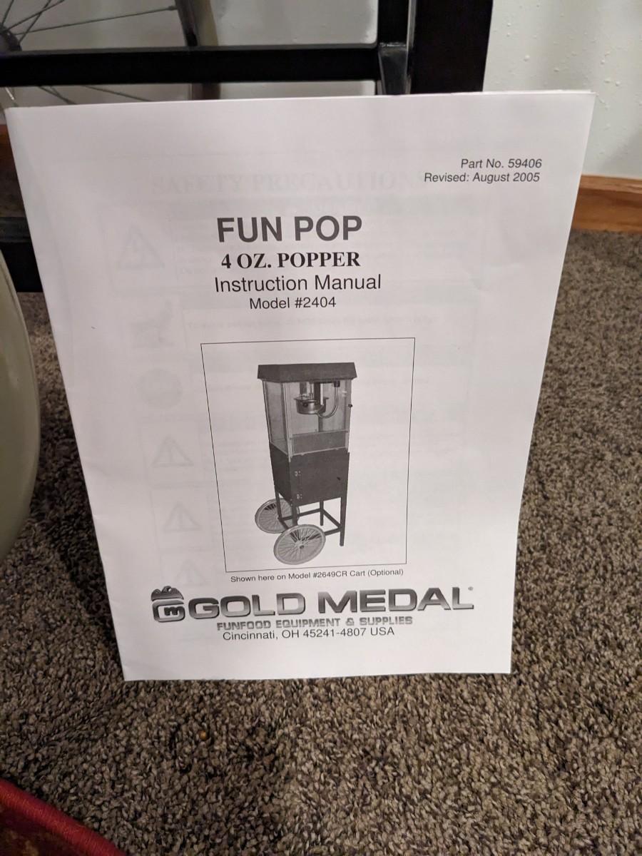 Gold Medal Fun Pop 4 oz Popcorn Popper Stand, Model 2404