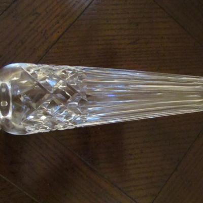 Crystal Bud Vase- Approx 2 Inches in Diameter, 7 1/4 Inches Tall