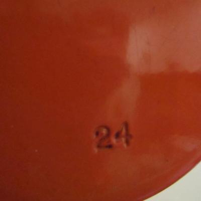 Le Creuset Covered Skillet #24 with Wooden Handle- Approx 9 1/2
