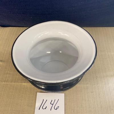 Vintage Enamel Spittoon