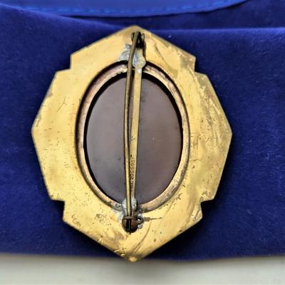 Lot #8  Antique Faux Cameo Brooch