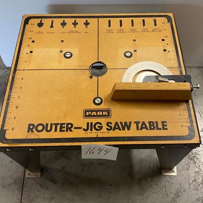 Park Router-Jig Saw Table