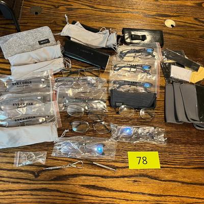 Huge lot of menâ€™s readers  mostly 1.50