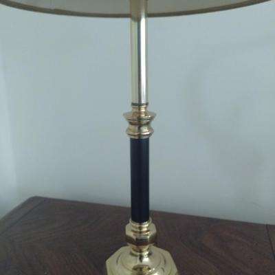 Pair of Brass Candlestick Table Lamps