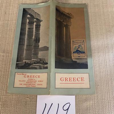 Vintage Greece Map and Information
