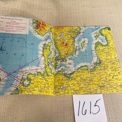 Vintage BEA international Route Map