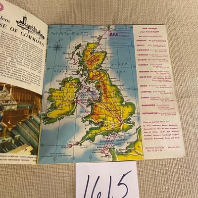 Vintage BEA international Route Map