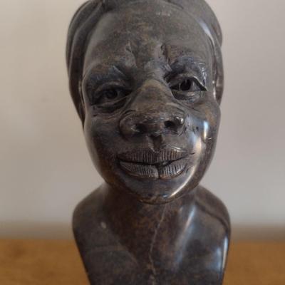 Stone Carved Tribal Bust Zimbabwe
