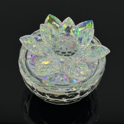 Crystal Lotus Trinket Box