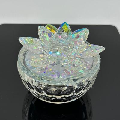 Crystal Lotus Trinket Box