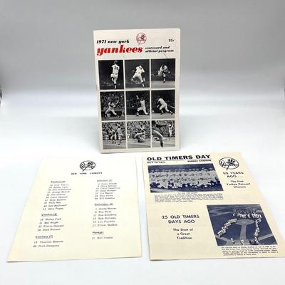 Vintage Baseball Programs