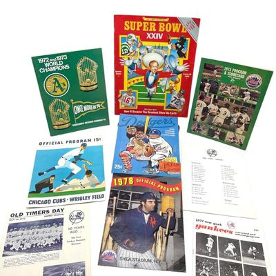 Vintage Baseball Programs