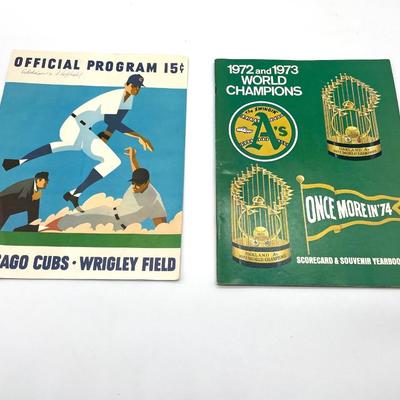 Vintage Baseball Programs