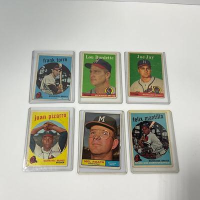 -60- SPORTS | 1950â€™s - 1960â€™s Milwaukee Braves Baseball Cards