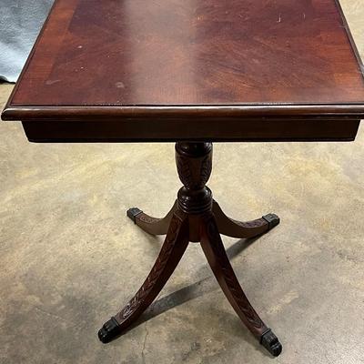 Vintage Solid Cherry Wood Side Table