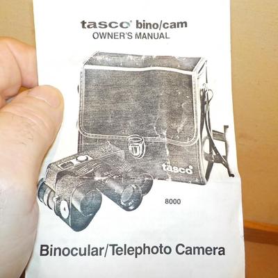 Vintage Tasco Binocular Telephoto Camera 8000/ 1980's/ est. $120 to $250.