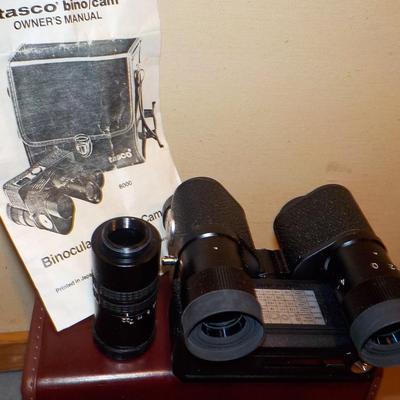 Vintage Tasco Binocular Telephoto Camera 8000/ 1980's/ est. $120 to $250.
