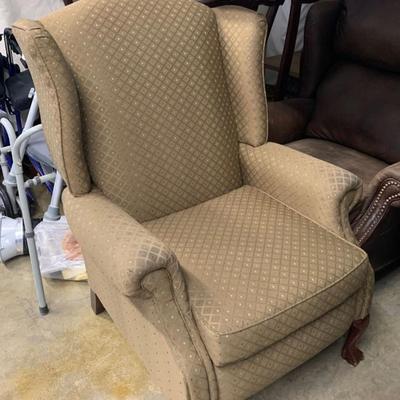 Vintage Wingback Recliner