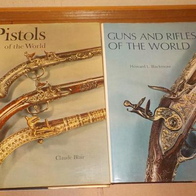 2- Great Hard Cover books of Pistols and rifles of the world./ est $30 to $50.