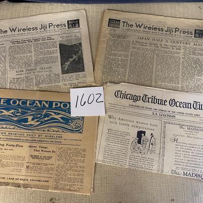 Vintage Ocean Papers made for Cruises