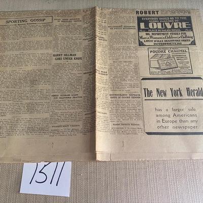 1927 New York Herald European Edition