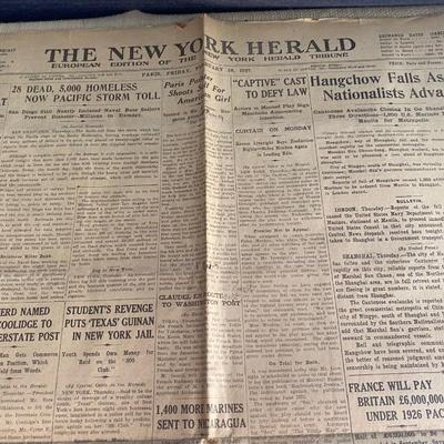 1927 New York Herald European Edition
