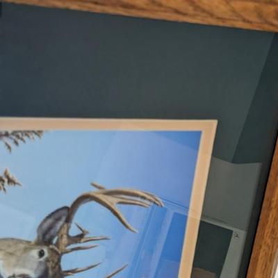 Larry Zach "Big City Bucks" Framed and Signed Print