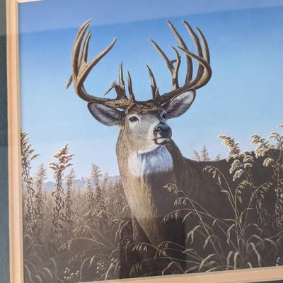 Larry Zach "Big City Bucks" Framed and Signed Print