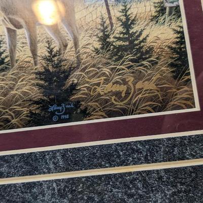 Larry Zach "Old Rivals II" Framed and Signed Print