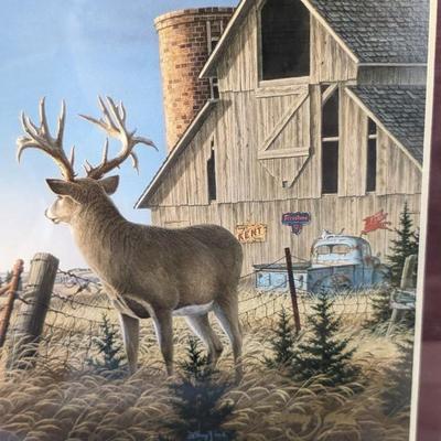 Larry Zach "Old Rivals II" Framed and Signed Print