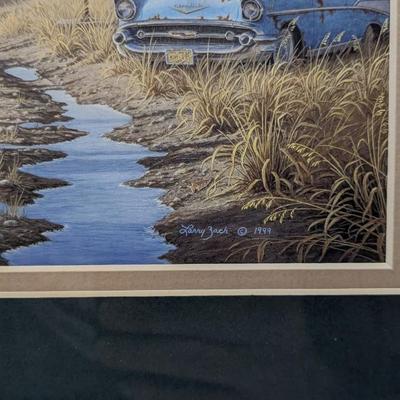Larry Zach "Old Rivals III" Framed and Signed Print