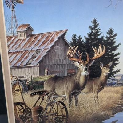 Larry Zach "Old Rivals III" Framed and Signed Print