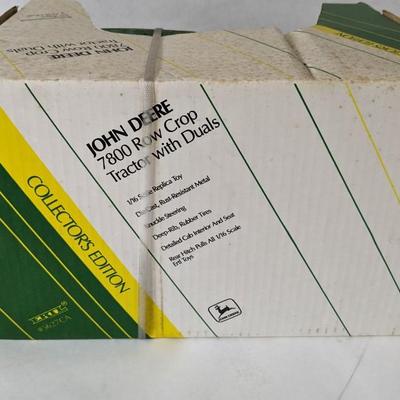 1990's 1/16th Scale John Deere 4255 Row Crop-4455 MFWD- 7800 Row Crop Tractors In Box