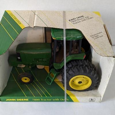 1990's 1/16th Scale John Deere 4255 Row Crop-4455 MFWD- 7800 Row Crop Tractors In Box