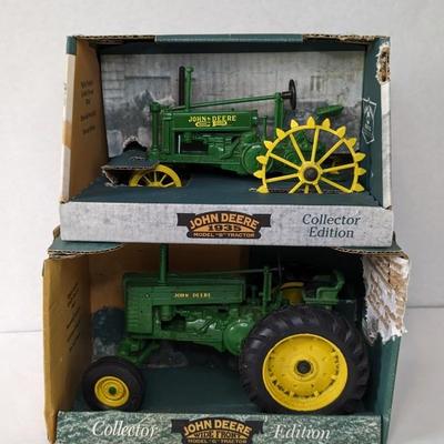Ertl Collectors Edition John Deere Model B and Model G Tractors