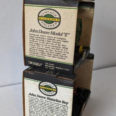Ertl Vintage Engines John Deere Model E and Waterloo Boy In Box Tractors