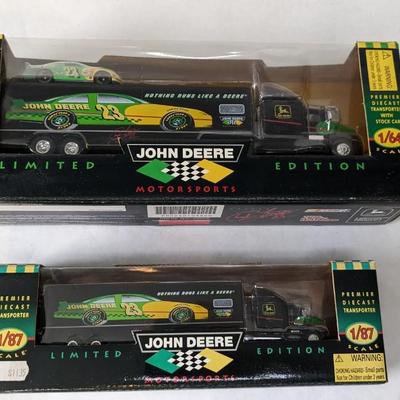 1996 John Deere Motorsports Collectors Series NASCAR Chad Little Diecast Transporter