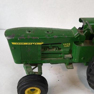 Ertl John Deere Square Baler, 5020 Diesel Tractor, and Turbo II Combine