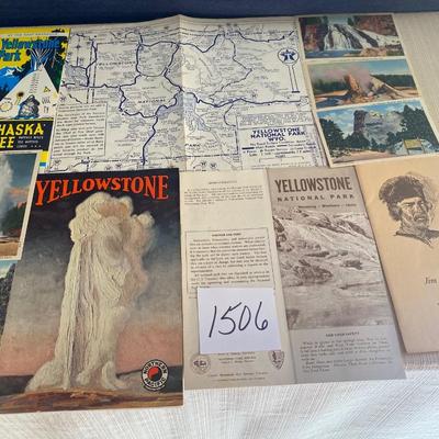 Vintage Yellowstone Maps and More
