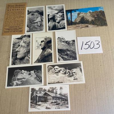 Vintage Pictures of Mount Rushmore being Built