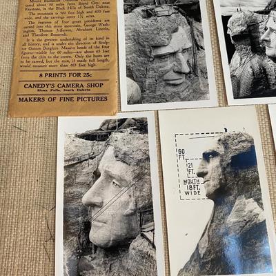 Vintage Pictures of Mount Rushmore being Built