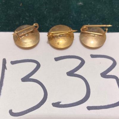 3 Small Vintage Pins