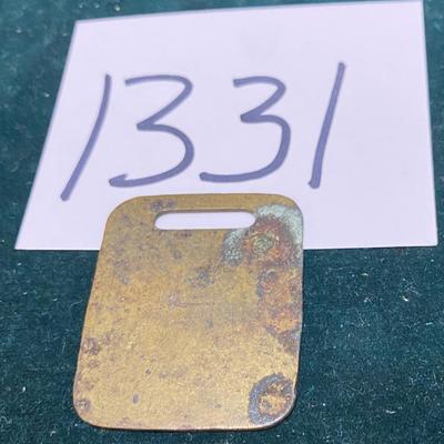 Vintage Railroad Baggage Tag