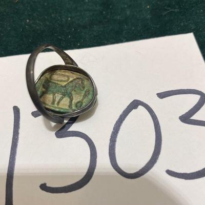 Vintage Egyptian Ring Scarab